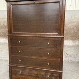 Secretary with flap art-deco desk mid-century vintage 1950