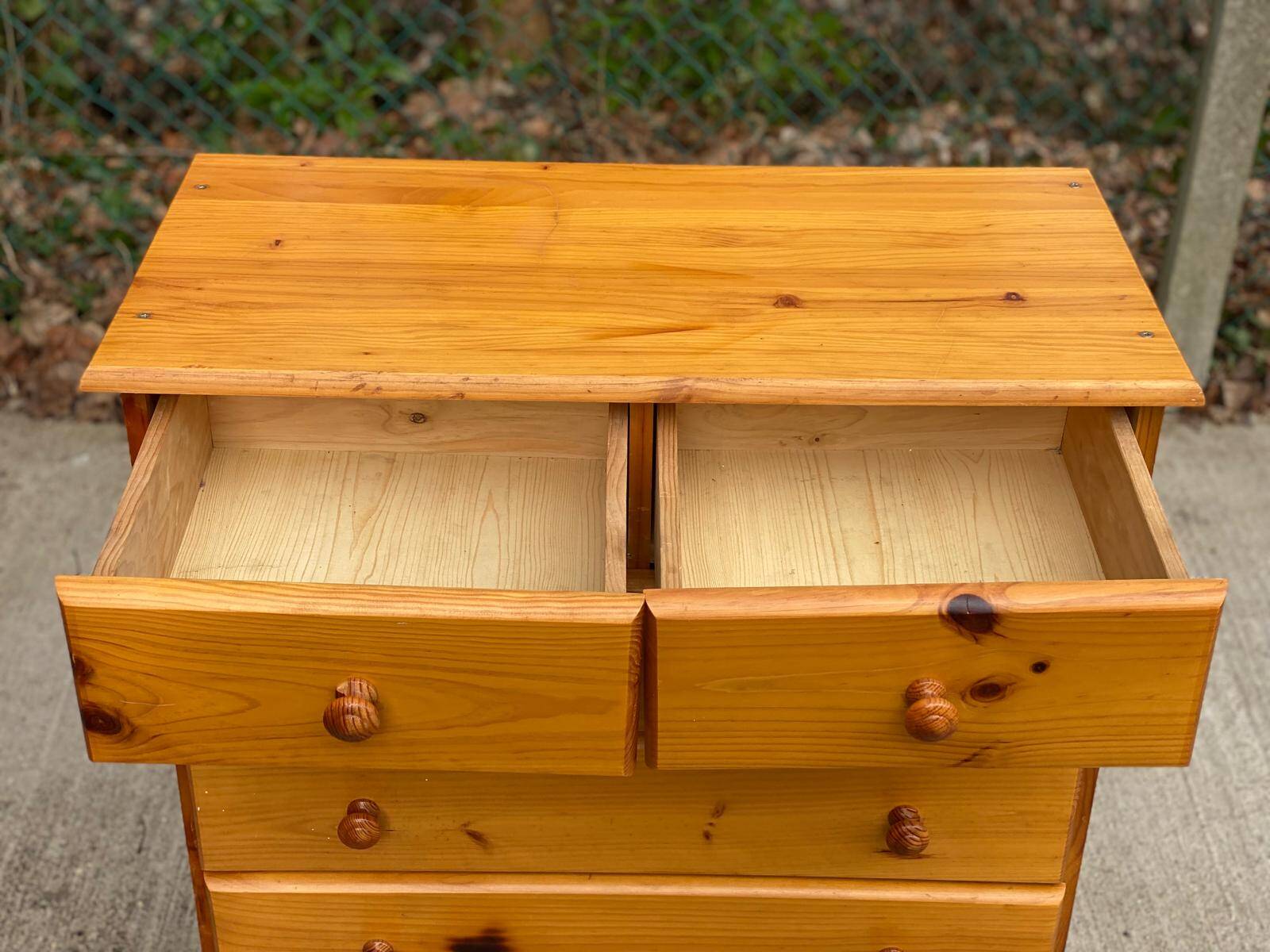 Commode 6 tiroirs en pin massif