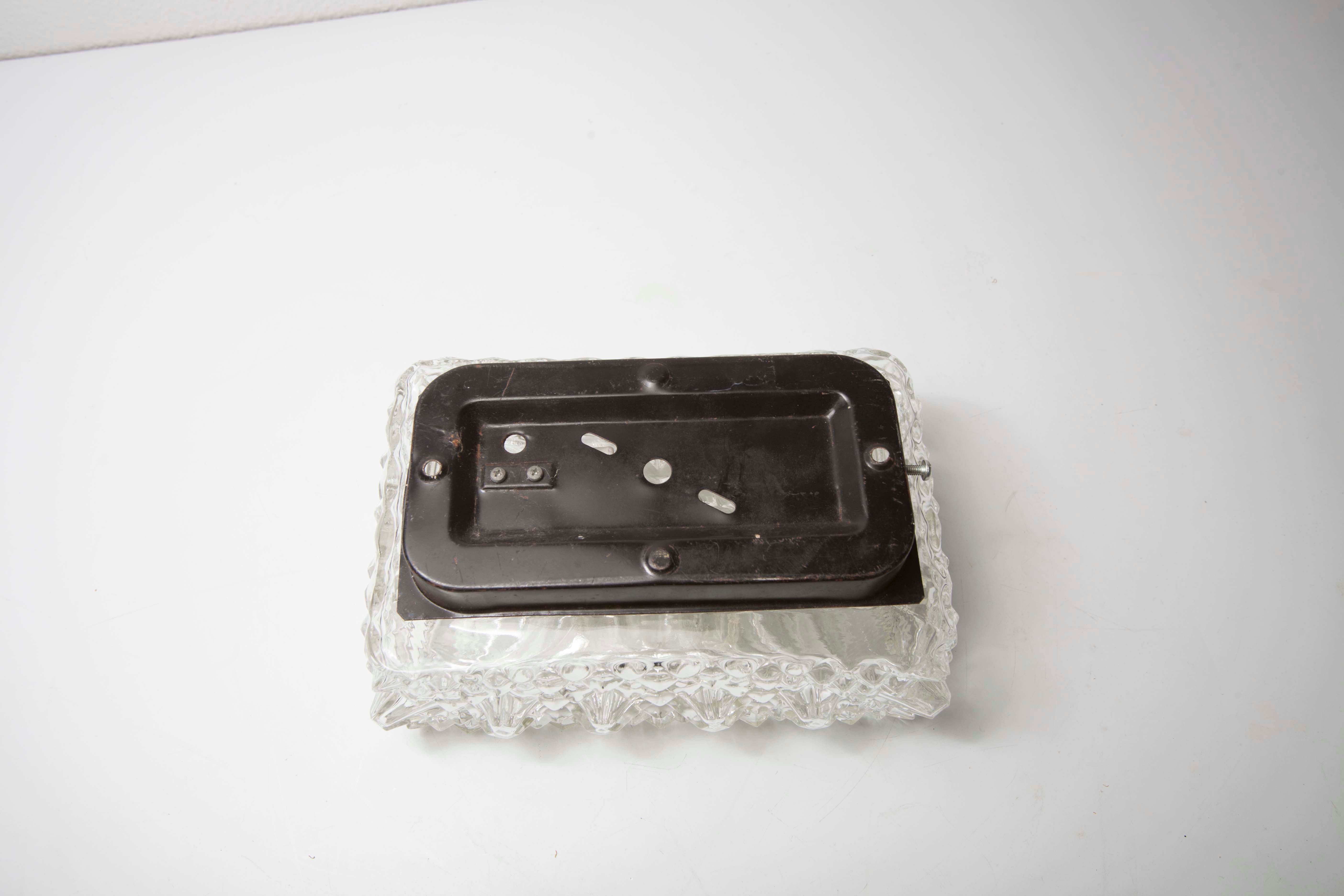 Prisma rectangular ceiling light, 1960's