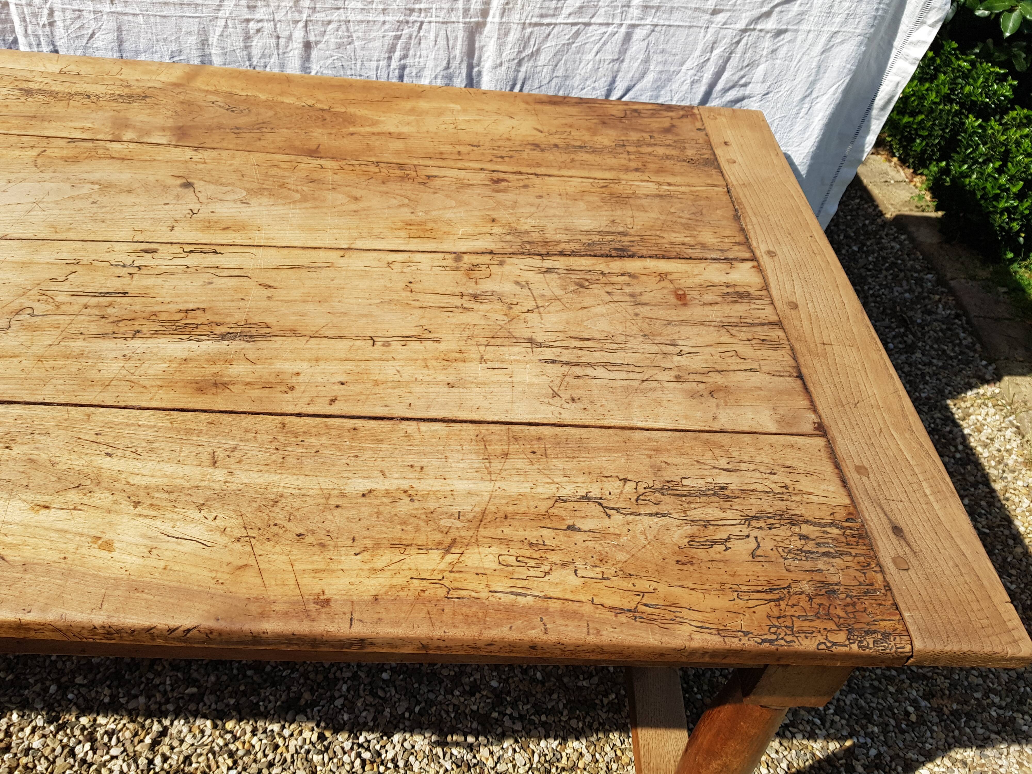 Old cherry farm table