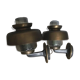 Pair of Egon Hillebrand Brass Wall Lamps – Germany, 1960s