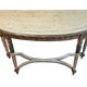 Louis XVI Style Demi-Lune Console – Painted and Gilt, Probably Italian