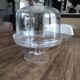 Glass bell on low stand