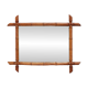 20th century rectangular faux bamboo wall mirror, France ca. 1960