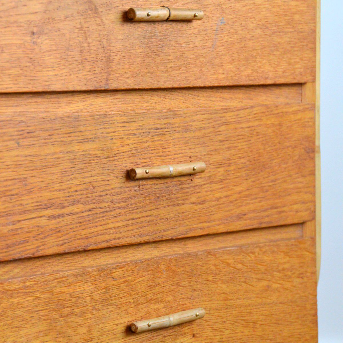 Rattan and formica desk vintage