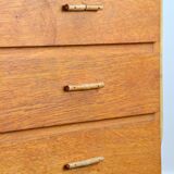 Rattan and formica desk vintage