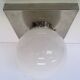 Chrome and glass Bauhaus ceiling lamp / flushmount, 1930s