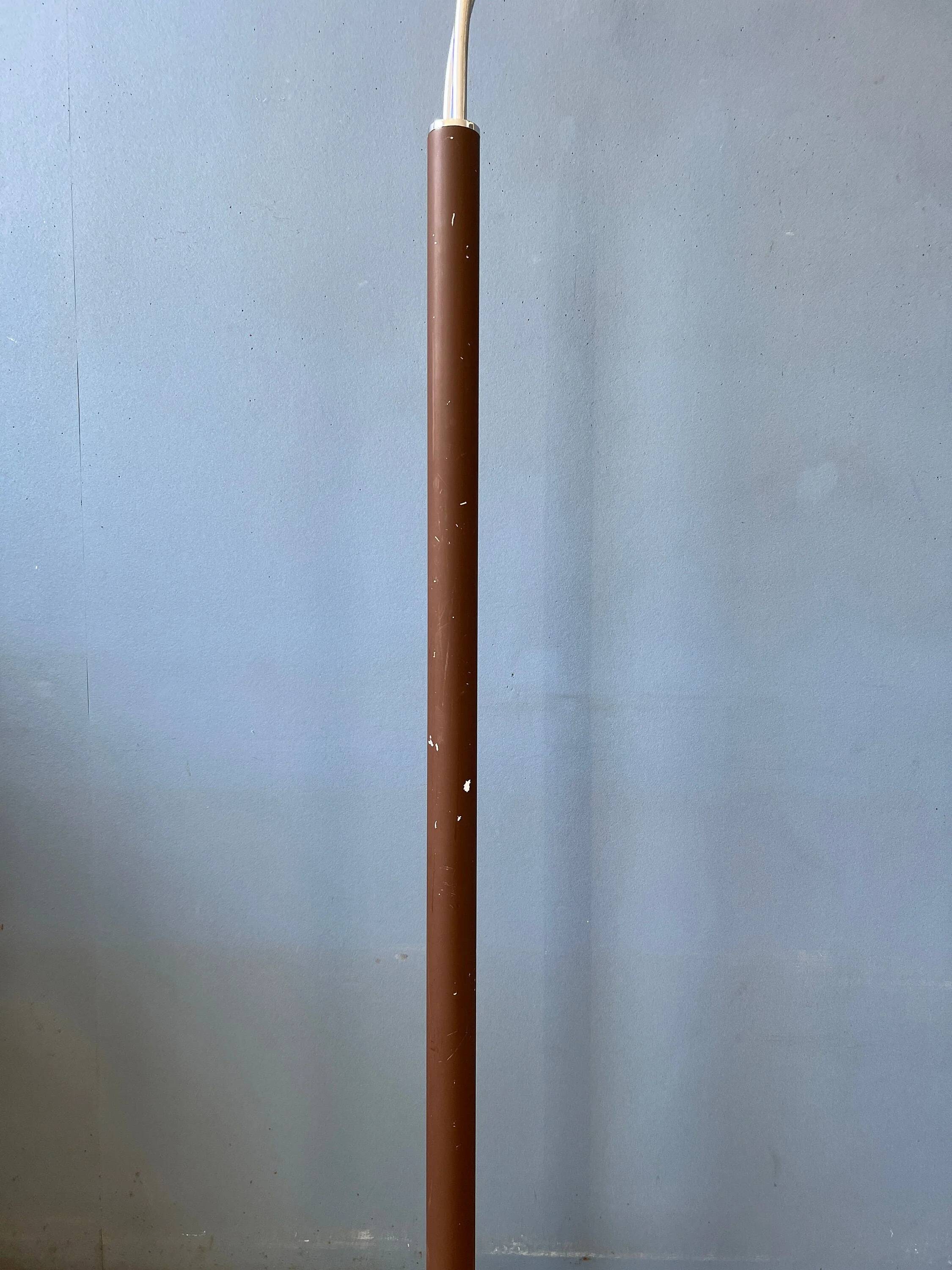 Mid-Century Dijkstra double arc floor lamp with mushroom shade