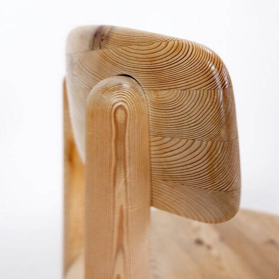 Rainer Daumiller for Hirtshals Savværk A/S dining set - Denmark, 1970s - 1 table/2 chairs/1 stool