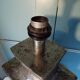 Brutalist lamp 1970 ceramic chrome
