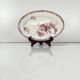 Oval dish "Fontange" Sarreguemines, red, 1920-1950