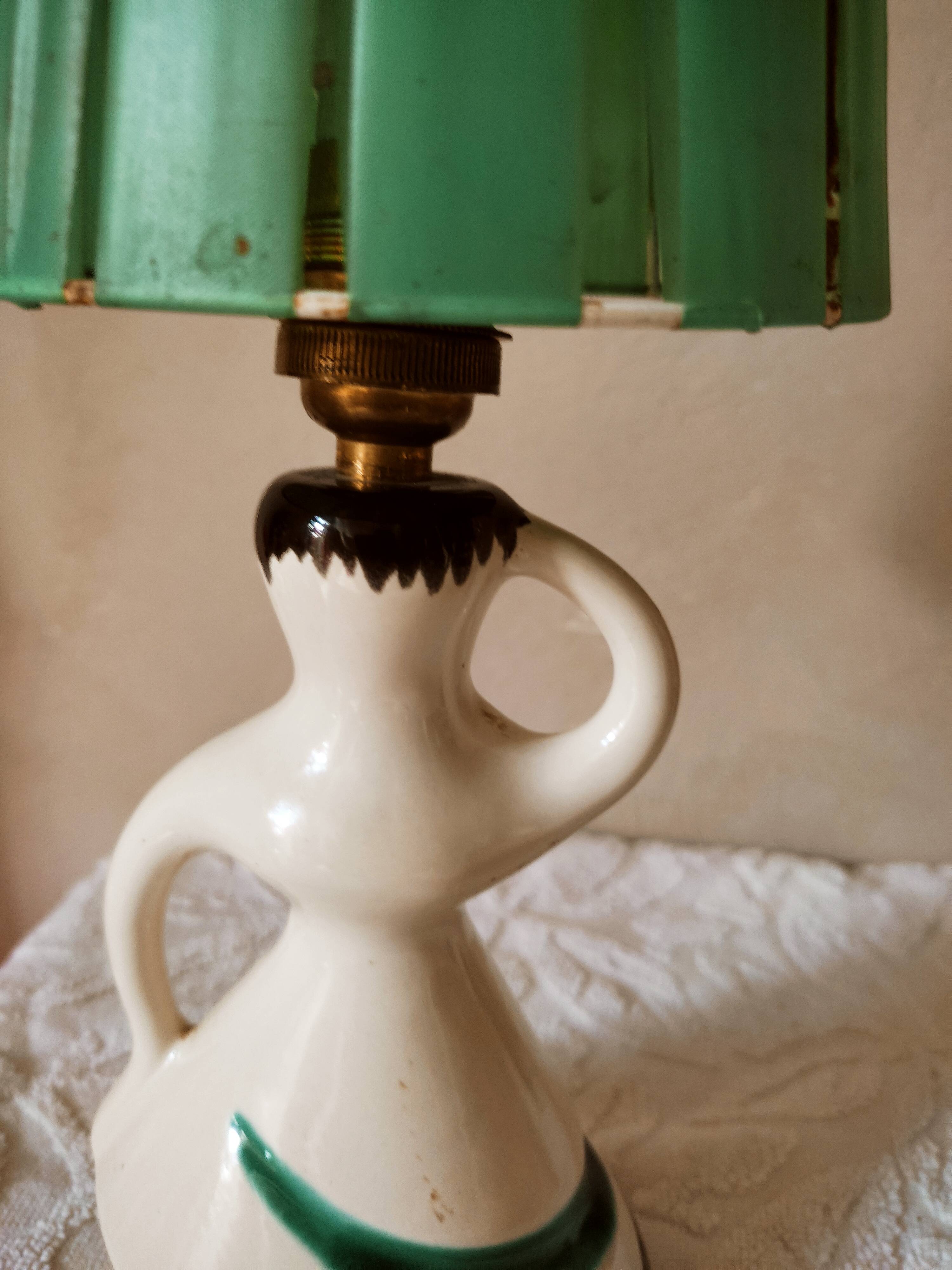 Lampe en céramique années 50