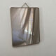 Silver-plated wall-mounted barber mirror