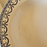 6 Salins ironstone plates, Guirlandes Louis XVI model