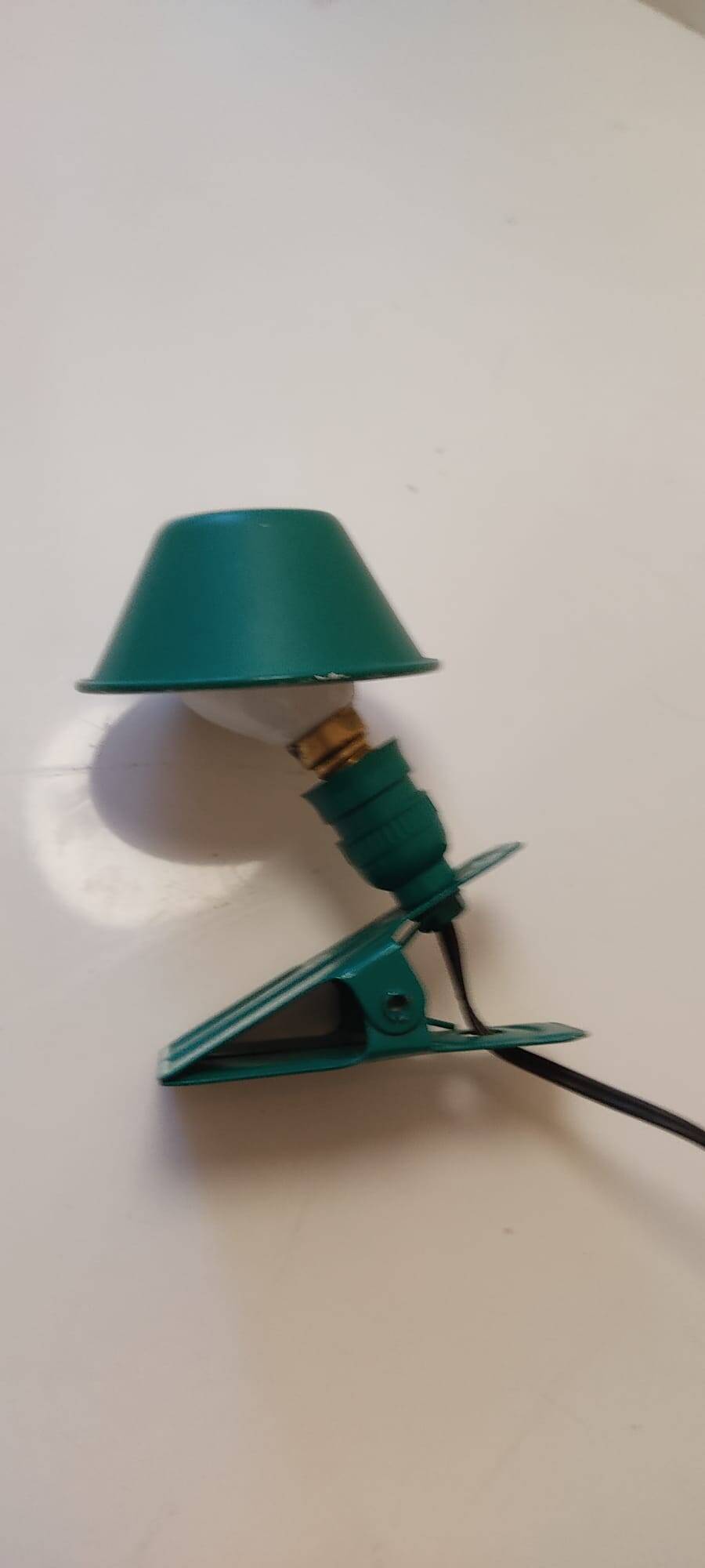 Vintage mushroom clip lamp from the 70s
