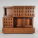 Buffet Plato en bois de noyer massif par Ferdinando Meccani, 1969
