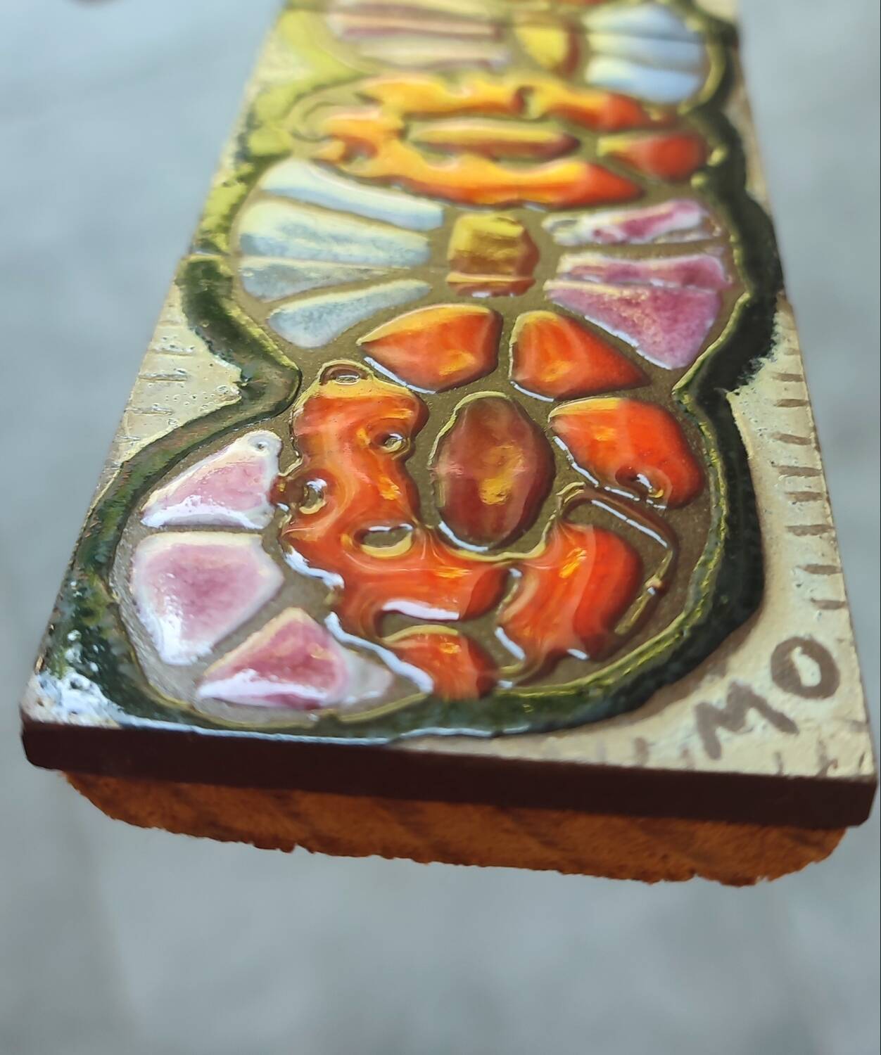 Madeleine Osmont glazed ceramic frieze