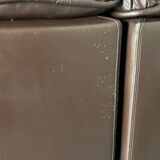 1970s West Germany Modular Seating Se Leather Sectional Snake Sofa