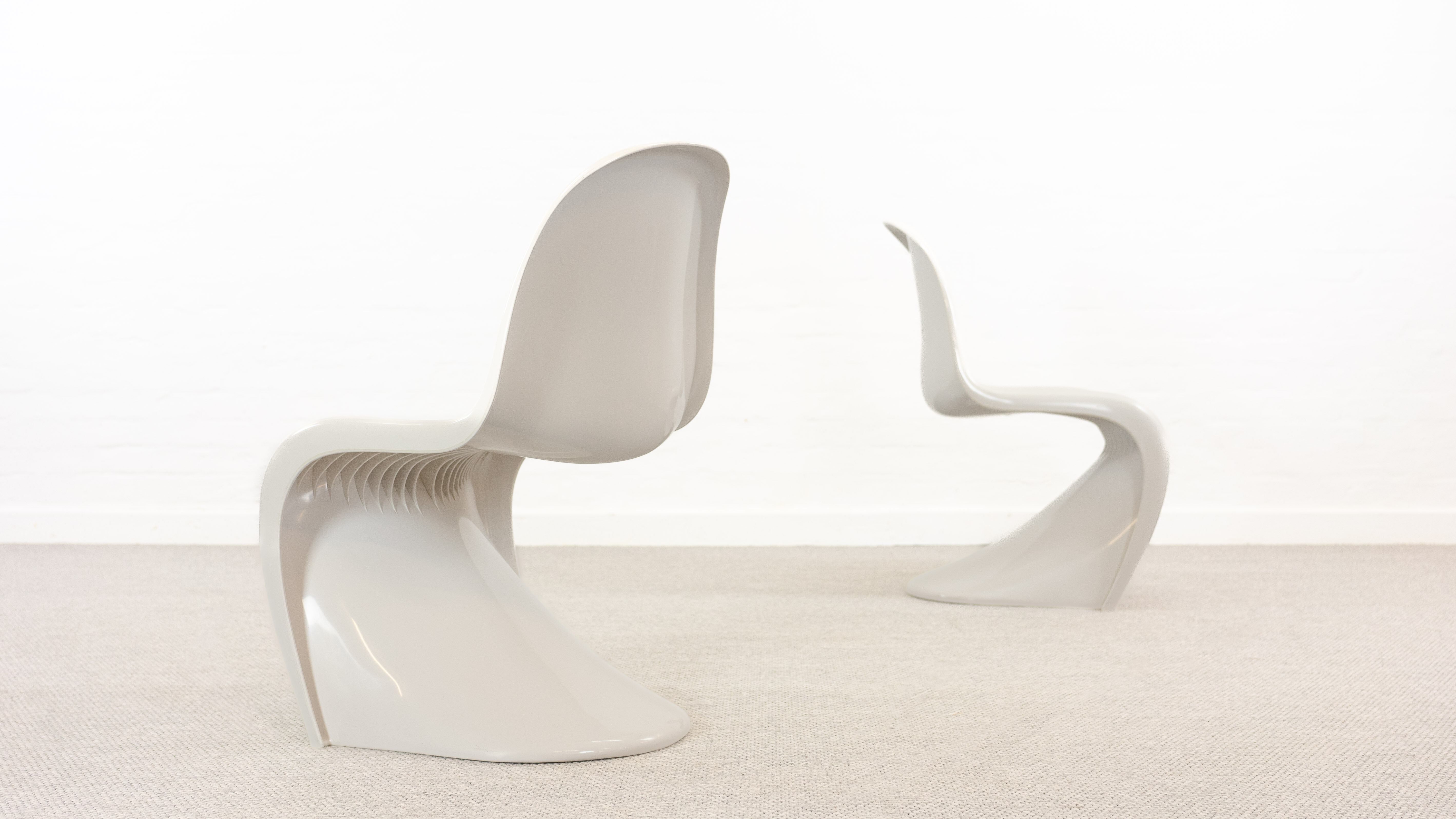 Pair of Panton Chairs by Verner Panton for Fehlbaum / Herman Miller 1976