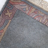 Vintage Tibetan Khaden handmade carpet 75cm x 136cm 1970s