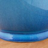 Turquoise ceramic table lamp - 1960s