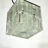 Poliarte, clear Murano glass pendant from 70s
