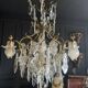 19th Century Cage Chandelier in Crystal and Gilded Bronze (Good Quality)