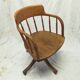 Fauteuil de bureau américain pivotant réglable à bascule 1900