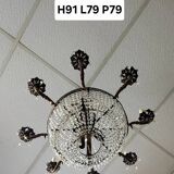 Louis XV style hot air balloon or basket chandelier circa 1900