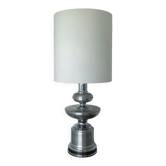 Furniture lamp off-white - vintage brushed aluminum 1970's