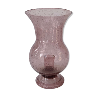 Blown glass photophore of biot glassware