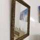 Louis XIII-style gold mirror - 58x48cm