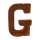 Industrial letter "G" made of iron