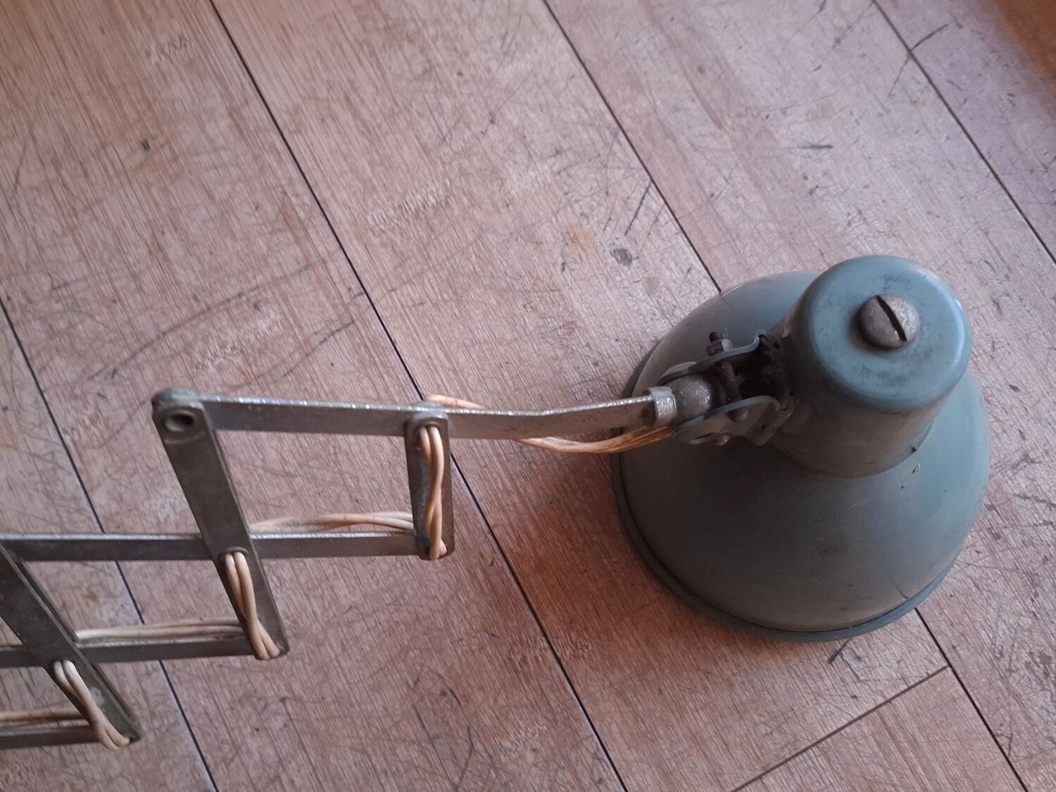 1950s extendable wall lamp