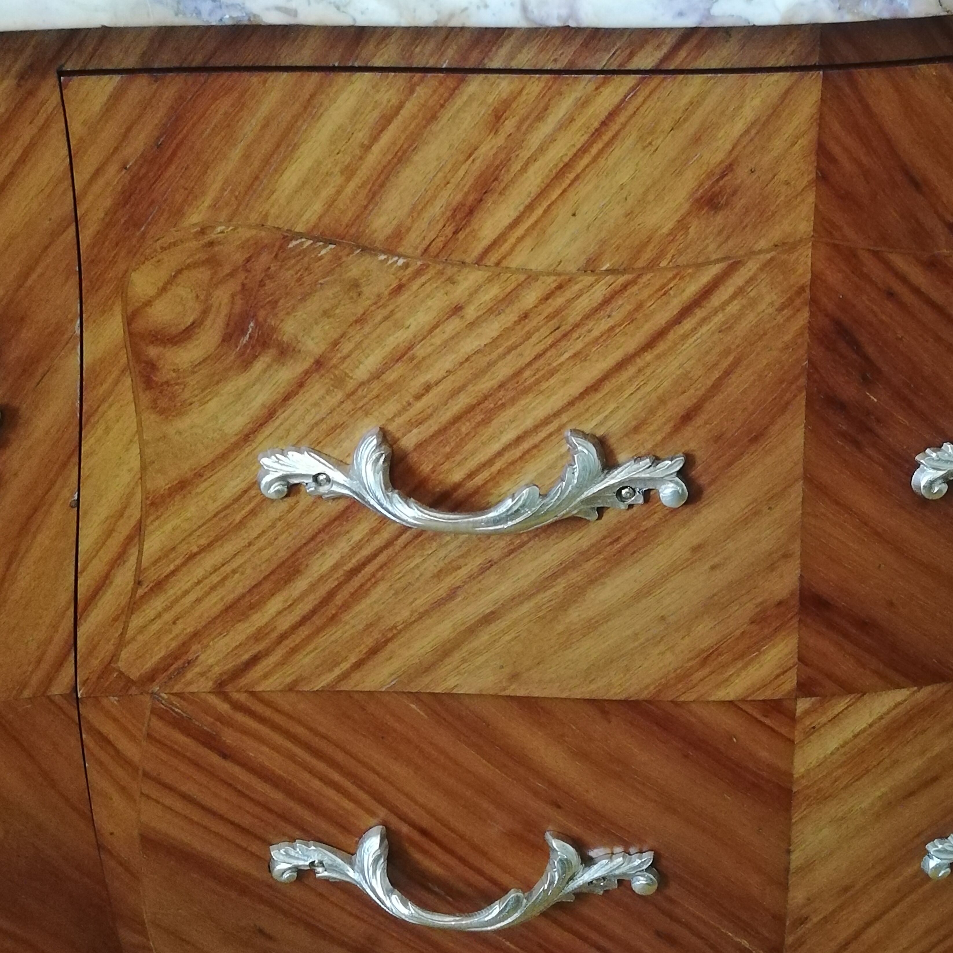 Pair of bedside tables in the form of a Louis XV style tomb