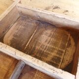 Farmhouse table in raw wood