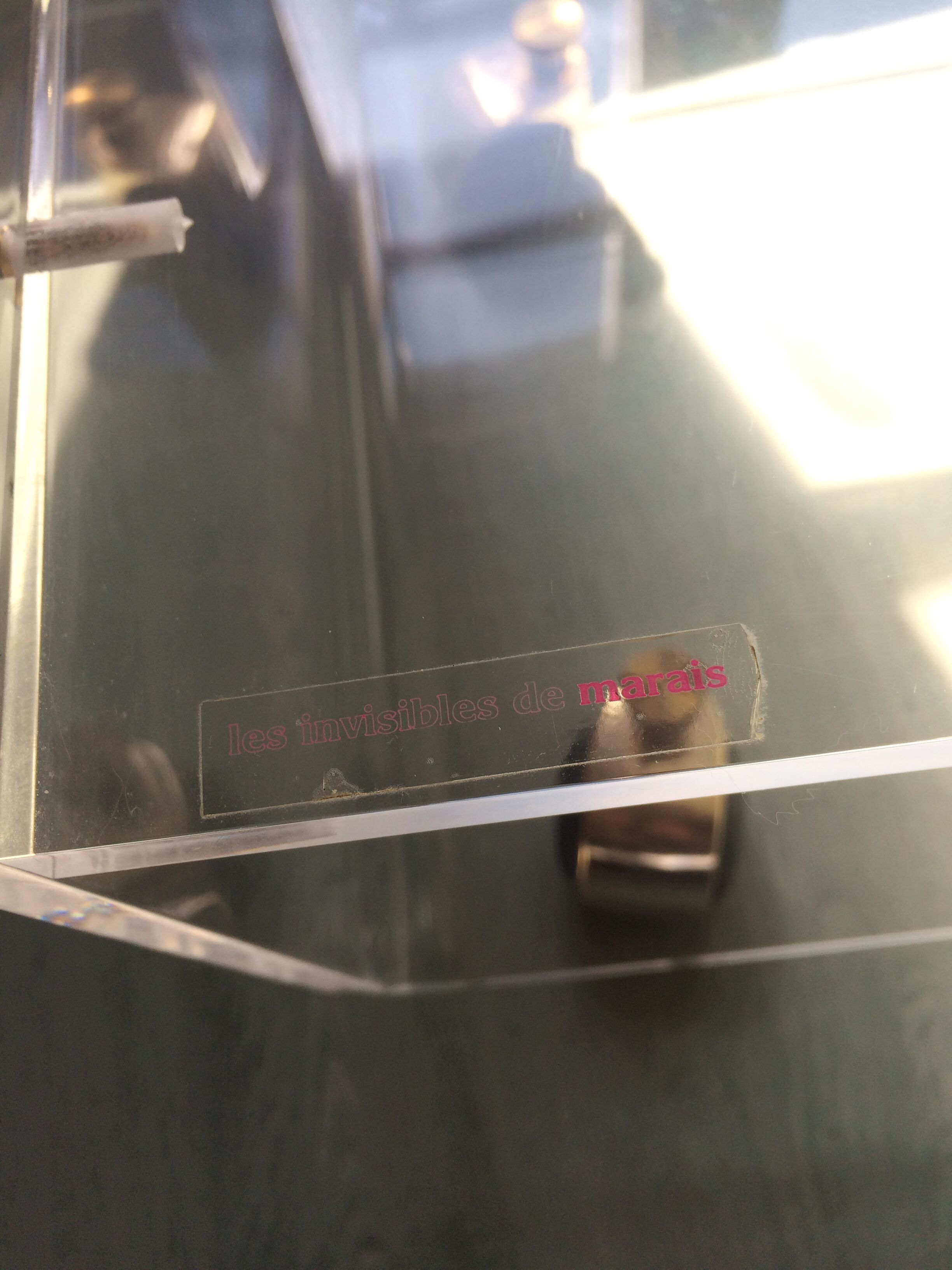Table basse plexiglas de Marais International