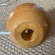 Vintage solid wood lamp - 1970s/1980s - handmade lampshade
