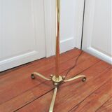 Tripod floor lamp vintage brass 60s