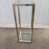 Vintage metal and glass column
