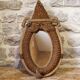 Miroir en corde en forme de collier de cheval attribué à Audoux-Minet