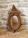 Miroir en corde en forme de collier de cheval attribué à Audoux-Minet