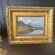 Oil on panel, Breton landscape signed, beautiful frame early 20th century.