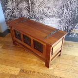 Berber style chest, wood and iron