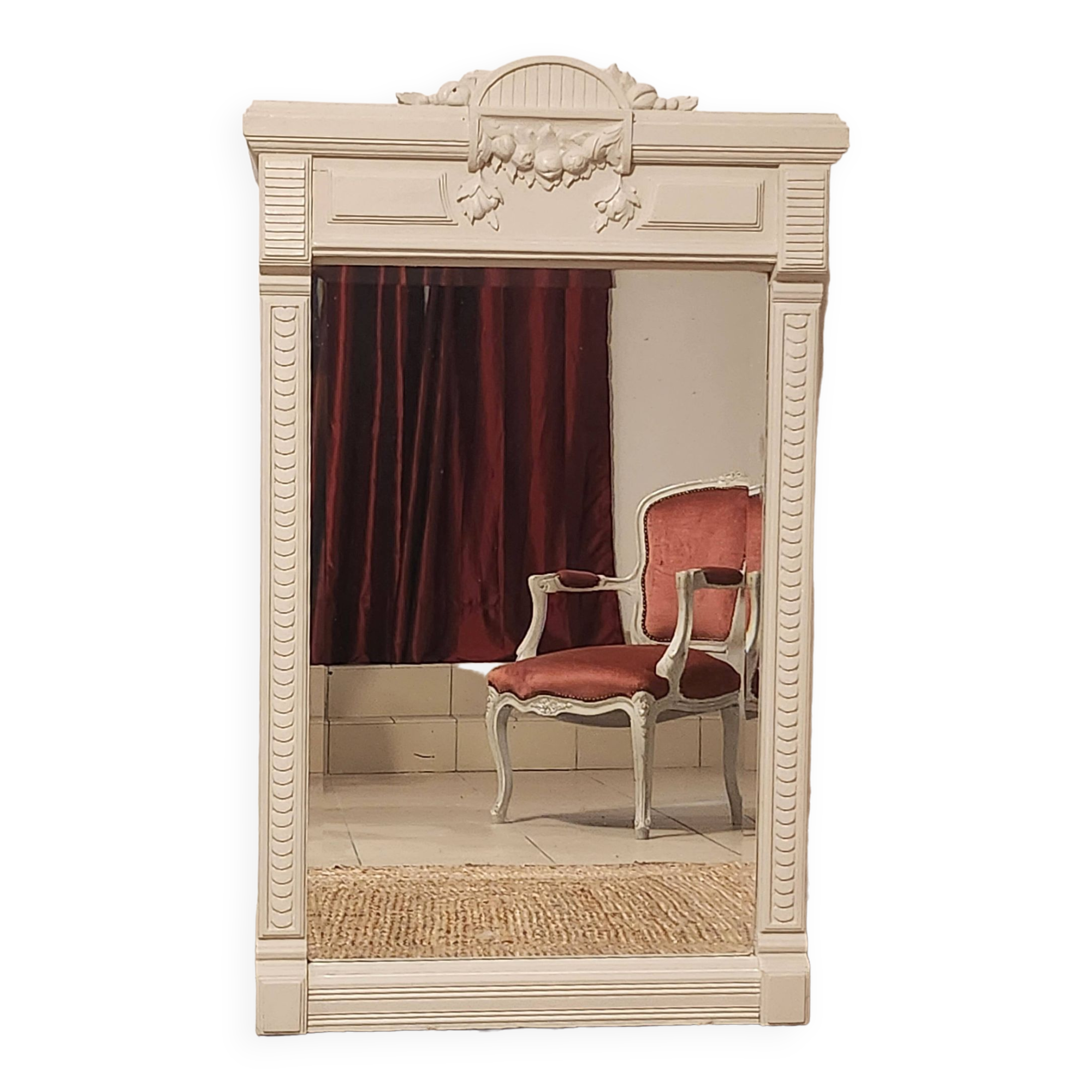 Antique trumeau mirror