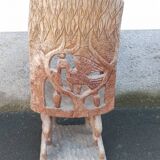 African wooden seat - tribal art from Benin