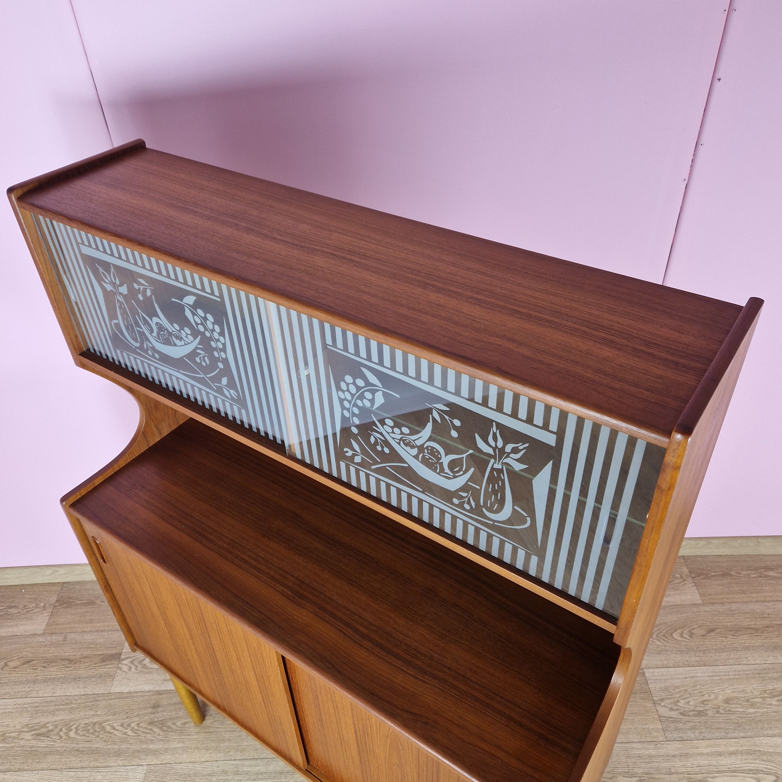 Vintage Norwegian Teak Highboard, 1960s