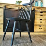 Series of 6 mismatched bistro chairs Baumann and Gizycko