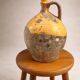 Old Provençal glazed terracotta jug – 19th century – authentic patina