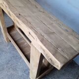 Brutalist console 120 cm solid wood